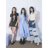 クロスレースドッキングTシャツ | jouetie | 詳細画像8