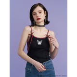 ブラック | 【メロクロコラボ】KUROMIリボンキャミ | jouetie