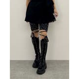 ダークミックス | レースアップバイカーパンツ | jouetie