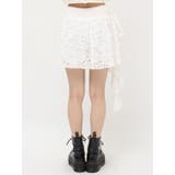 アシメドレープフリルレースミニスカート | jouetie | 詳細画像15