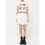 アシメドレープフリルレースミニスカート | jouetie | 詳細画像20