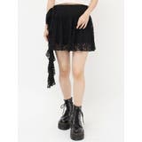 アシメドレープフリルレースミニスカート | jouetie | 詳細画像24