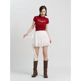 アシメドレープフリルレースミニスカート | jouetie | 詳細画像6