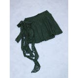 カーキ | アシメドレープフリルレースミニスカート | jouetie