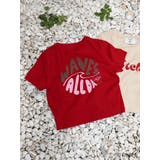 レッド | 【Lilo&Stitch】ロゴフィットTシャツ | jouetie