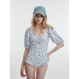 フラワーパフスリーブモノキニ | jouetie | 詳細画像1 