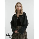 ブラック | 【something×PosTokyo】ZIP BLOUSON | jouetie