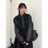 ブラック | フリルシアーブルゾン | jouetie