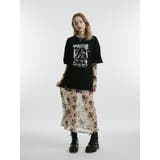 ベージュ | フラワーシアーワンピース | jouetie