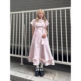 ピンク | ギャザーリボンシャツワンピース | jouetie