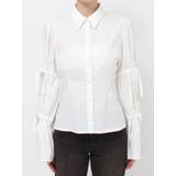 スリットリボンスリーブシャツ | jouetie | 詳細画像19 