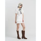 リボンタイヘムフリルチュニックシャツ | jouetie | 詳細画像11 