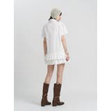 リボンタイヘムフリルチュニックシャツ | jouetie | 詳細画像13 