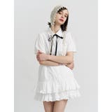 リボンタイヘムフリルチュニックシャツ | jouetie | 詳細画像9 