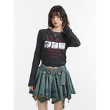 アシメヘムデニムミニスカート【セットアップ対応】 | jouetie | 詳細画像9 