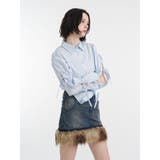 ファードッキングデニムミニスカート | jouetie | 詳細画像4 