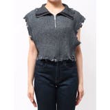 ハーフジップダメージニット | jouetie | 詳細画像10 