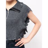 ハーフジップダメージニット | jouetie | 詳細画像14 