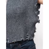 ハーフジップダメージニット | jouetie | 詳細画像15 