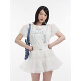 フリルチュールドッキングTシャツ | jouetie | 詳細画像3 
