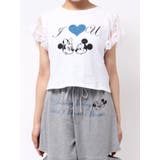 【Mickey&Minnie】ILOVEレースリメイクトップス | jouetie | 詳細画像10 