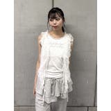 レースラインストーンロゴタンクトップ | jouetie | 詳細画像12