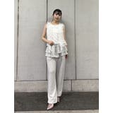 レースラインストーンロゴタンクトップ | jouetie | 詳細画像13