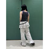 レースラインストーンロゴタンクトップ | jouetie | 詳細画像17