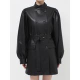 フェイクレザーAラインジャケット | jouetie | 詳細画像26