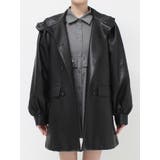 フェイクレザーAラインジャケット | jouetie | 詳細画像38