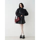 フェイクレザーAラインジャケット | jouetie | 詳細画像4