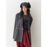 ラインストーンテーラードジャケット【セットアップ対応】 | jouetie | 詳細画像14