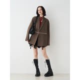 ラインストーンテーラードジャケット【セットアップ対応】 | jouetie | 詳細画像22