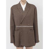 ラインストーンテーラードジャケット【セットアップ対応】 | jouetie | 詳細画像23