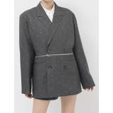 ラインストーンテーラードジャケット【セットアップ対応】 | jouetie | 詳細画像37