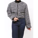 【PosTokyo】ノーカラーツイードジャケット | jouetie | 詳細画像29 