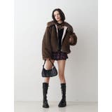 【WEB限定】ベルトミドルファーコート | jouetie | 詳細画像17