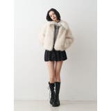 【WEB限定】ベルトミドルファーコート | jouetie | 詳細画像6