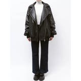 フェイクレザーライダースMA-1ジャケット | jouetie | 詳細画像18 