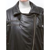 フェイクレザーライダースMA-1ジャケット | jouetie | 詳細画像6 