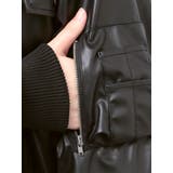 フェイクレザーライダースMA-1ジャケット | jouetie | 詳細画像9 