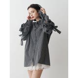 【WEB限定】リボンスリーブBIGシャツ | jouetie | 詳細画像6 