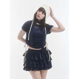 ベロアラインティアードミニスカート【セットアップ対応】 | jouetie | 詳細画像21 