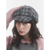 チェックパターンビッグキャスケット | jouetie | 詳細画像2 