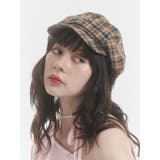 チェックパターンビッグキャスケット | jouetie | 詳細画像5 