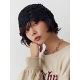 ブラック | クロシェニットビーニー | jouetie