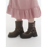 プラットフォームショートエンジニアブーツ | jouetie | 詳細画像6 