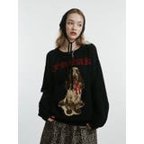 DOGジャガードルーズニット | jouetie | 詳細画像10 