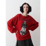 DOGジャガードルーズニット | jouetie | 詳細画像17 