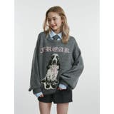 DOGジャガードルーズニット | jouetie | 詳細画像5 